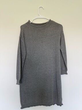 dip Gray Knit Mini Dress